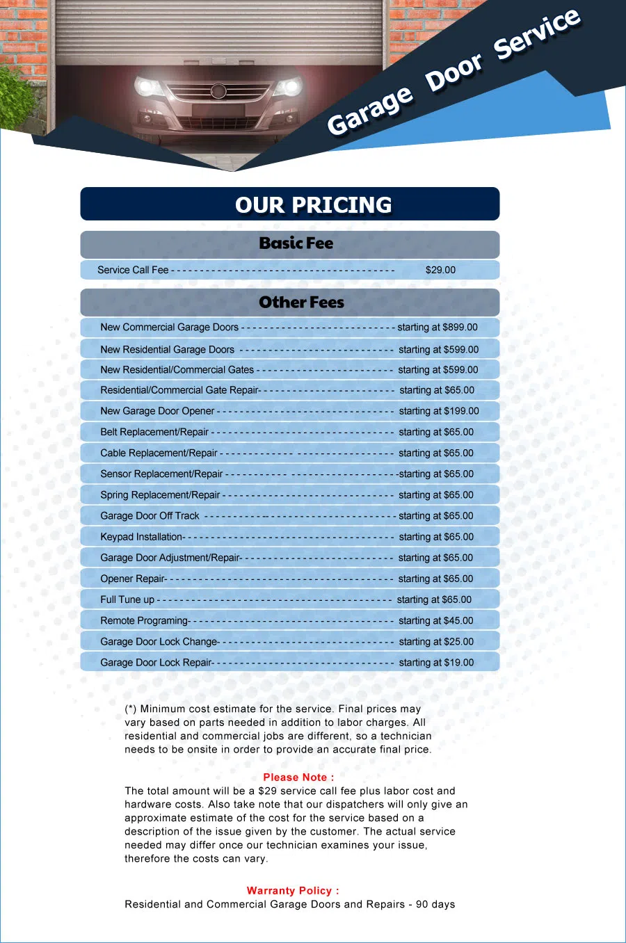 Eagle Garage Door Service Norwalk, CA 562-584-0894